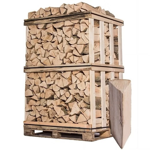 Bois de chauffage - 33 cm - Mélange de bois durs - Palette 2 m3 - 2.9 stères